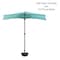 Pure Garden 9 Ft Semicircle Patio Umbrella with Base, Blue 50-145-BB - alternate 4